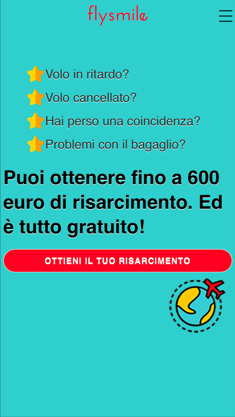 scarica l'app flysmile da google play o apple store